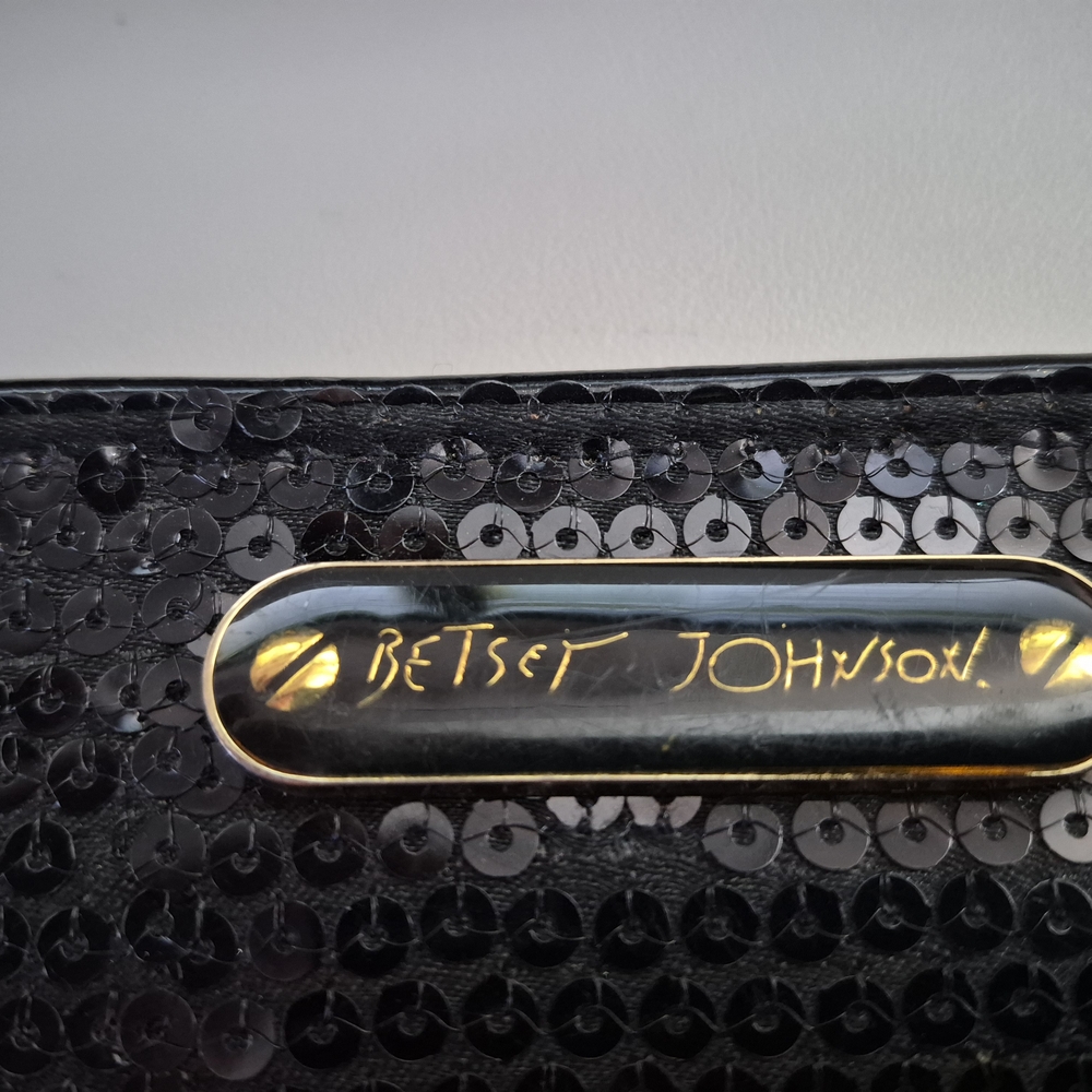 Betsey Johnson Black Sequin Wallet - Picture 2 of 5